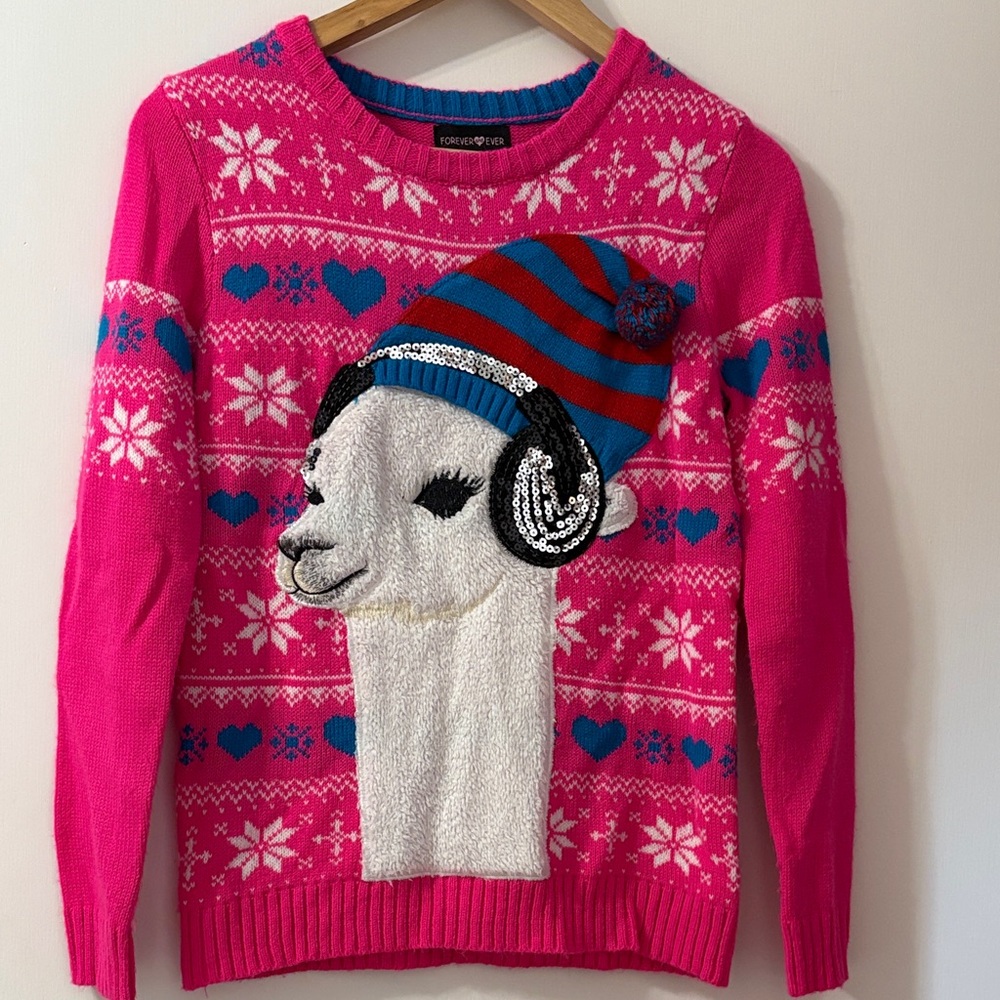 Llama Holiday Sweater